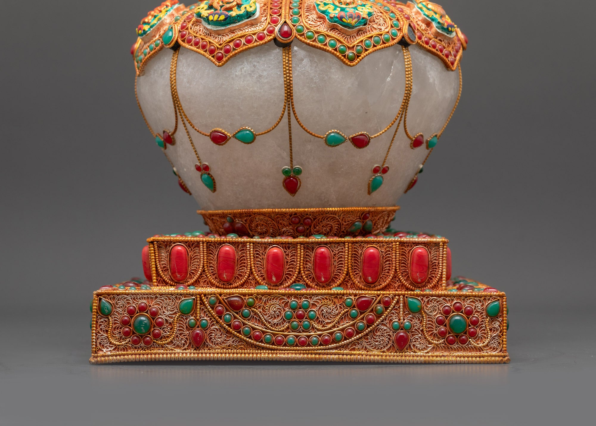 Shop Handmade Tibetan Stupa | Golden Buddhist Monument Nepal