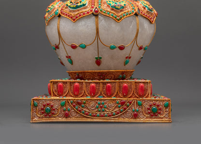 Shop Handmade Tibetan Stupa | Golden Buddhist Monument Nepal