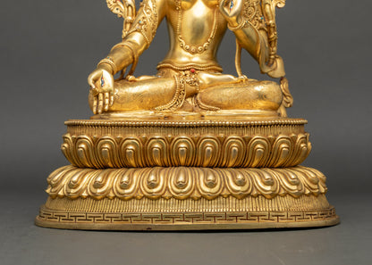 Goddess White Tara Statue | Handcrafted Buddhist Altar from Nepal