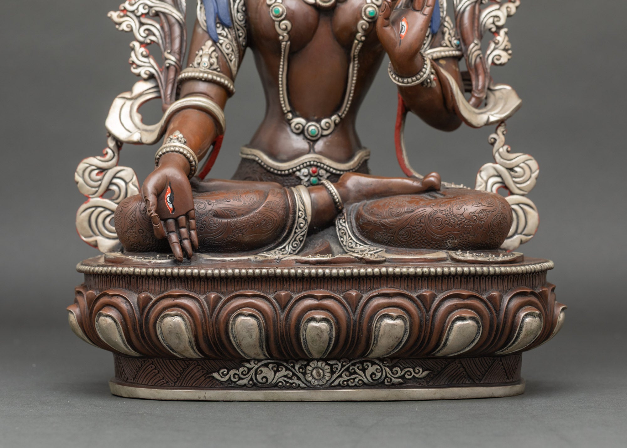 White Tara Statue for Altar | Buddhist Sculpture for Healing and Longevity