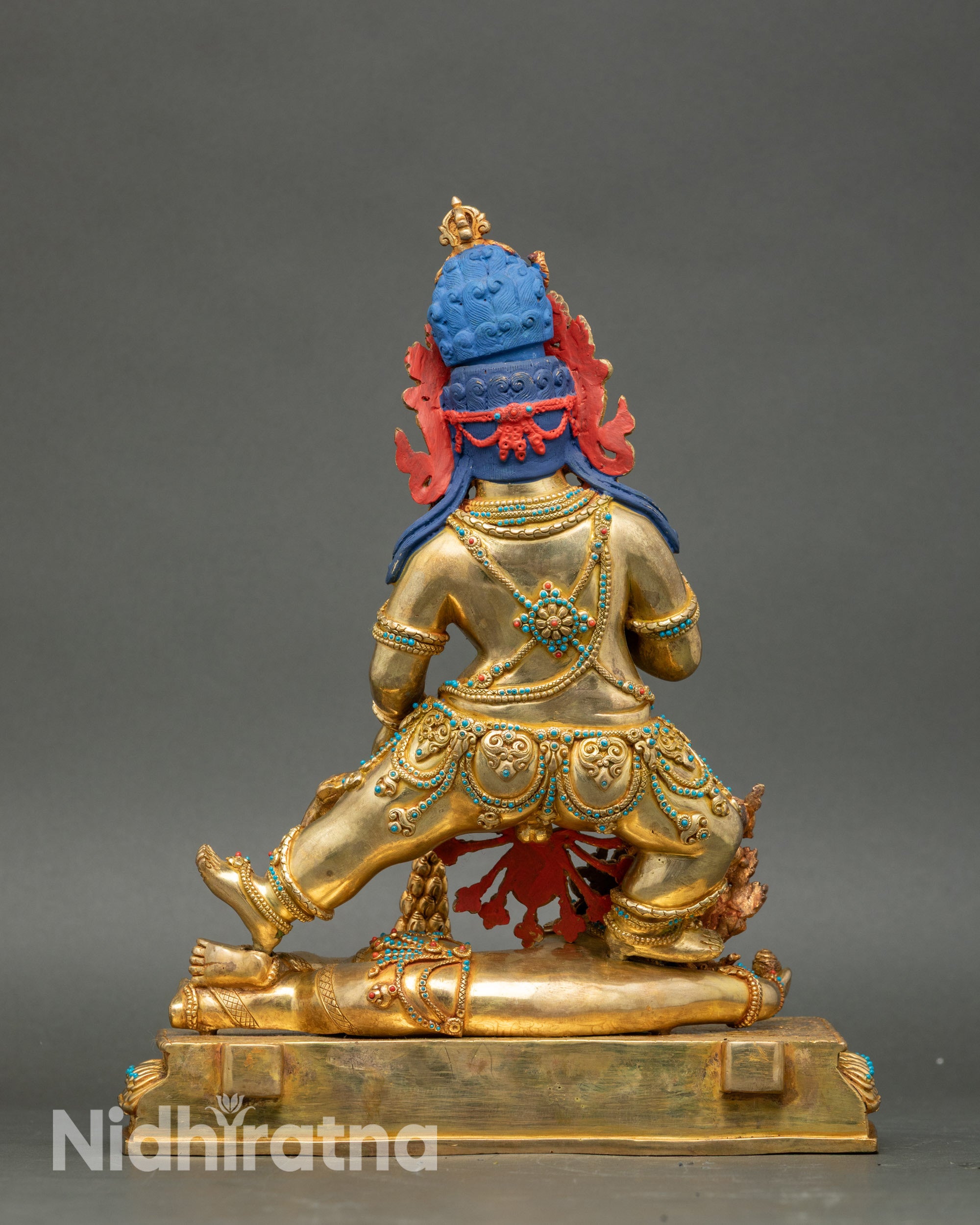 Wealth-Granting Black Dzambhala Statue | Handcrafted in Nepal