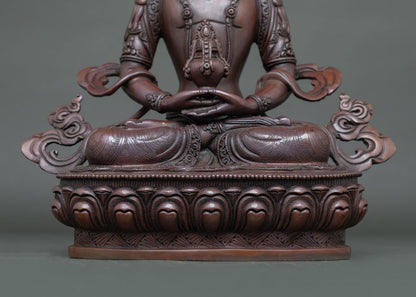 Amitayus Statue for Meditation | Tibetan Longevity Deity Sculpture
