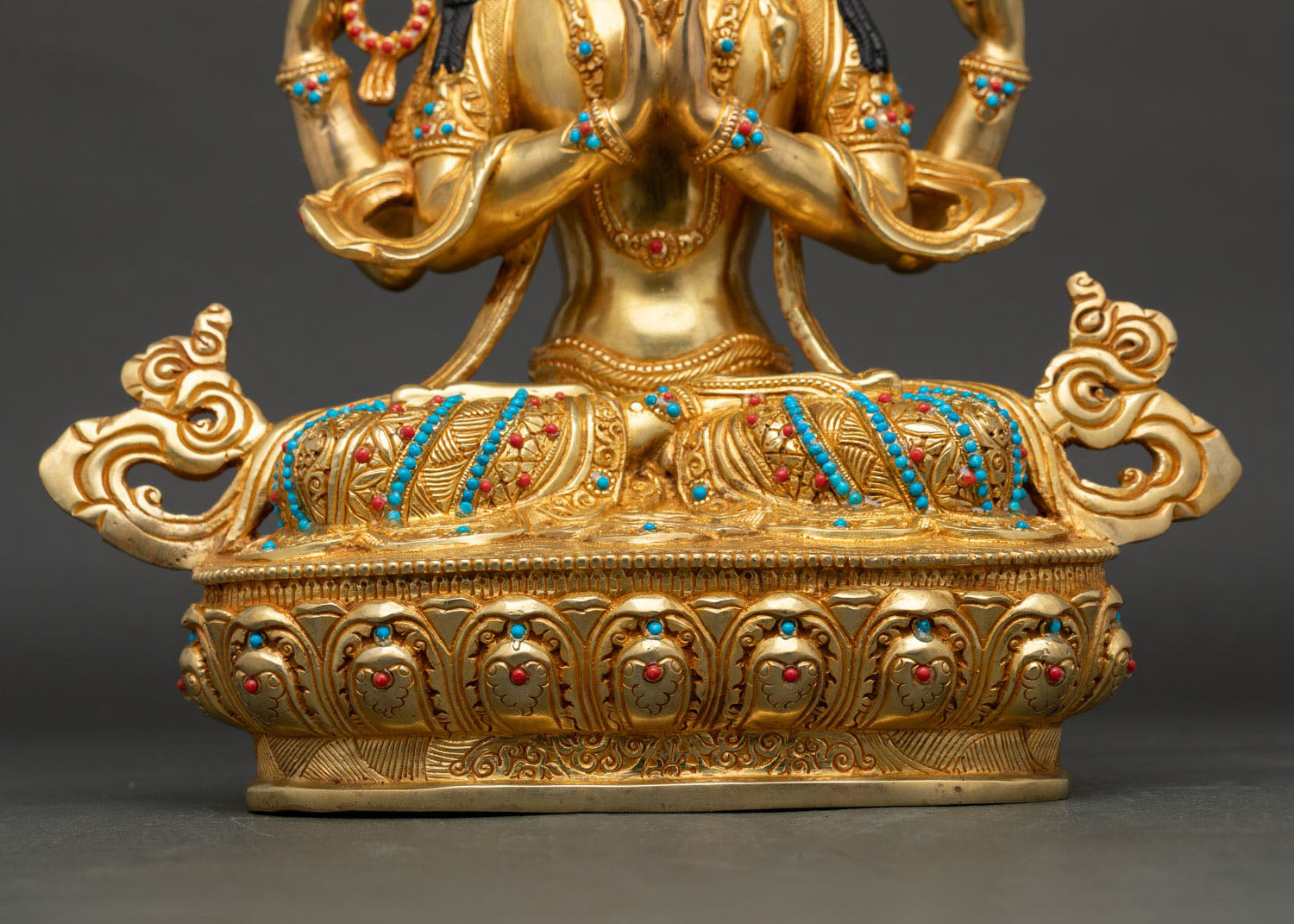 Handcrafted Chenrezig Statue | Nepalese Meditation Art