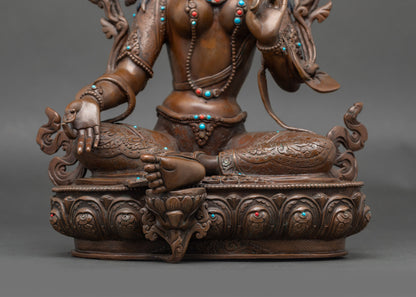 Green Tara Statue