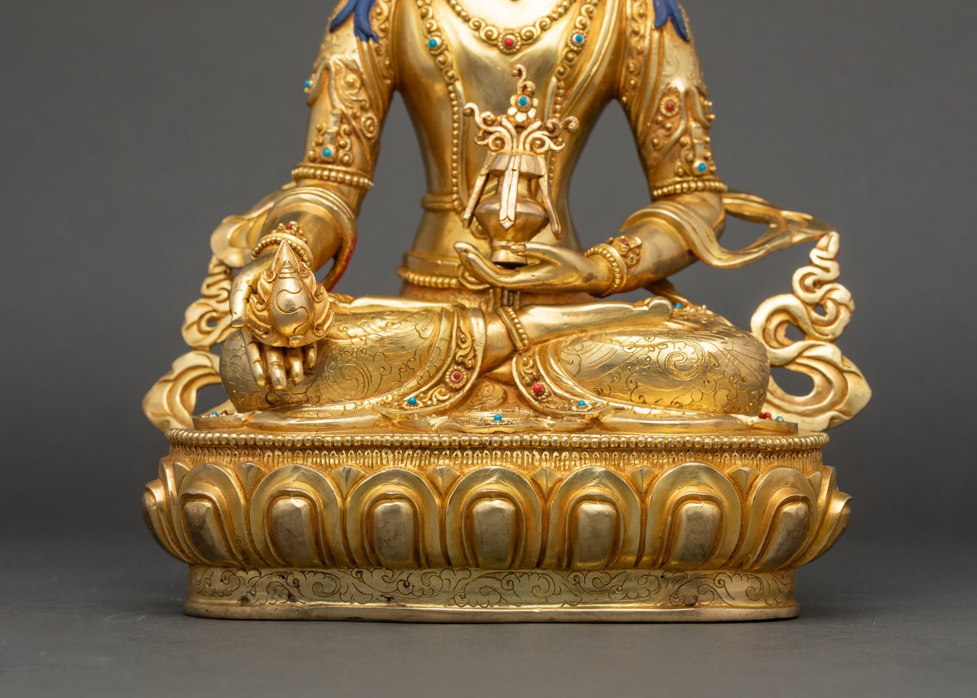 Handmade Kshitigarbha Sculpture for Karma Purification