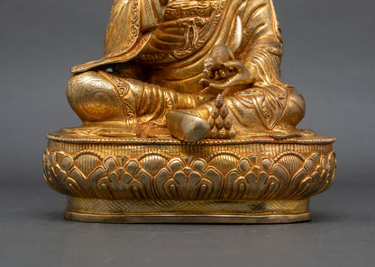 Wealth Manifestating Guru Norlha Statue | Handmade in Nepal