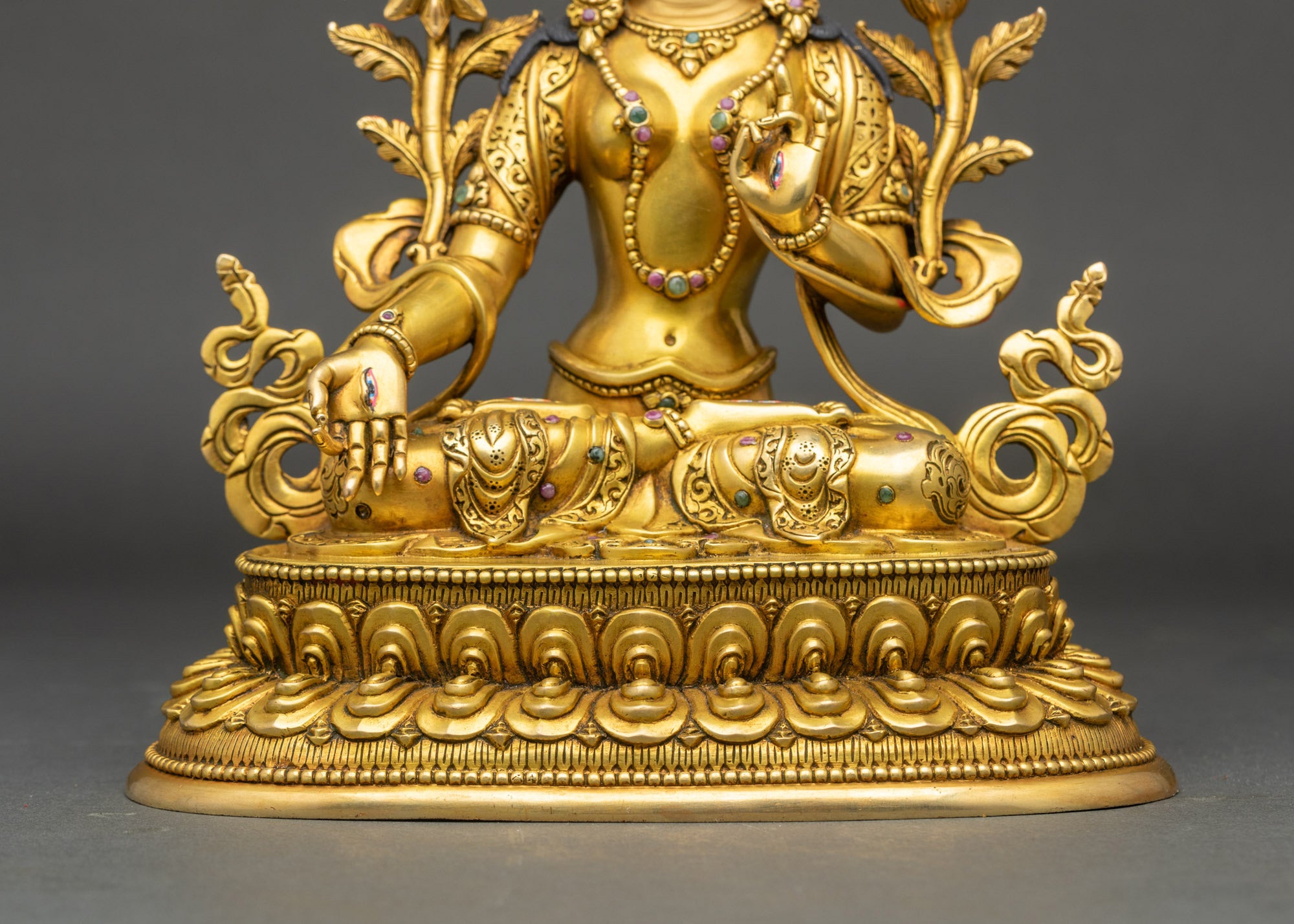 Seven Eyed White Tara Statue for Longevity & Spiritual Protection