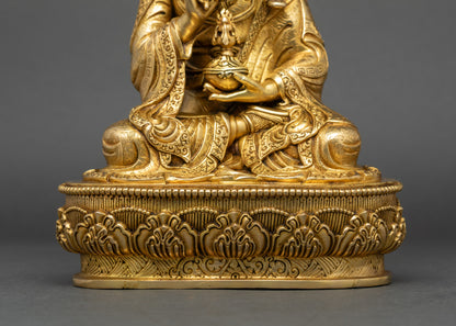 Handmade Tsokye Dorje Statue | Buddhist Master Figurine from Nepal