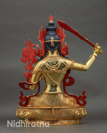 Manjushri Meditation Statue | Handicrafted Nepalese Sculpture