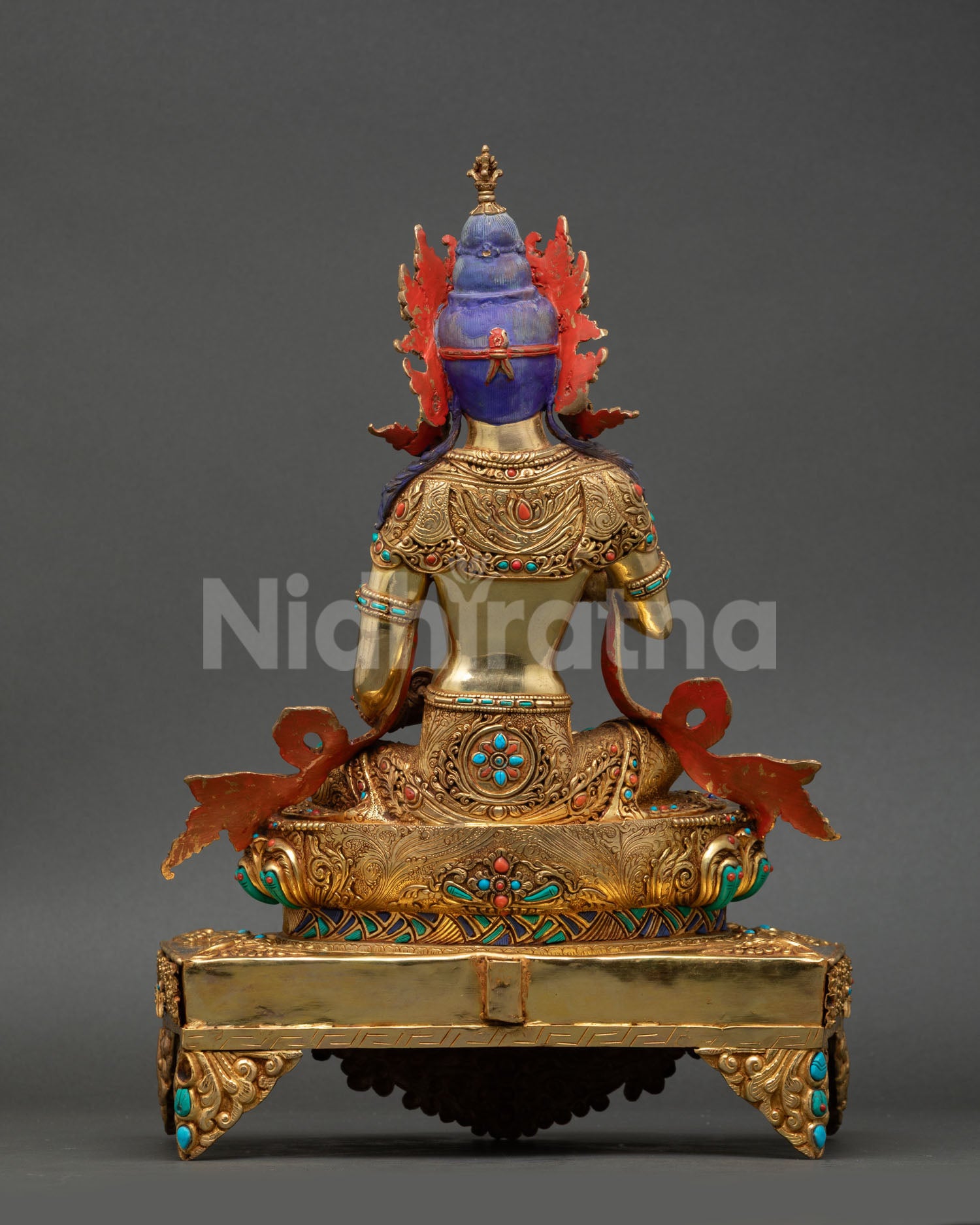 Vajrasattva with Throne – Tibetan Buddhist Statue