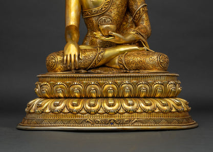 Buddha Shakyamuni Statue | Handcrafted Tibetan Buddhist Artwork