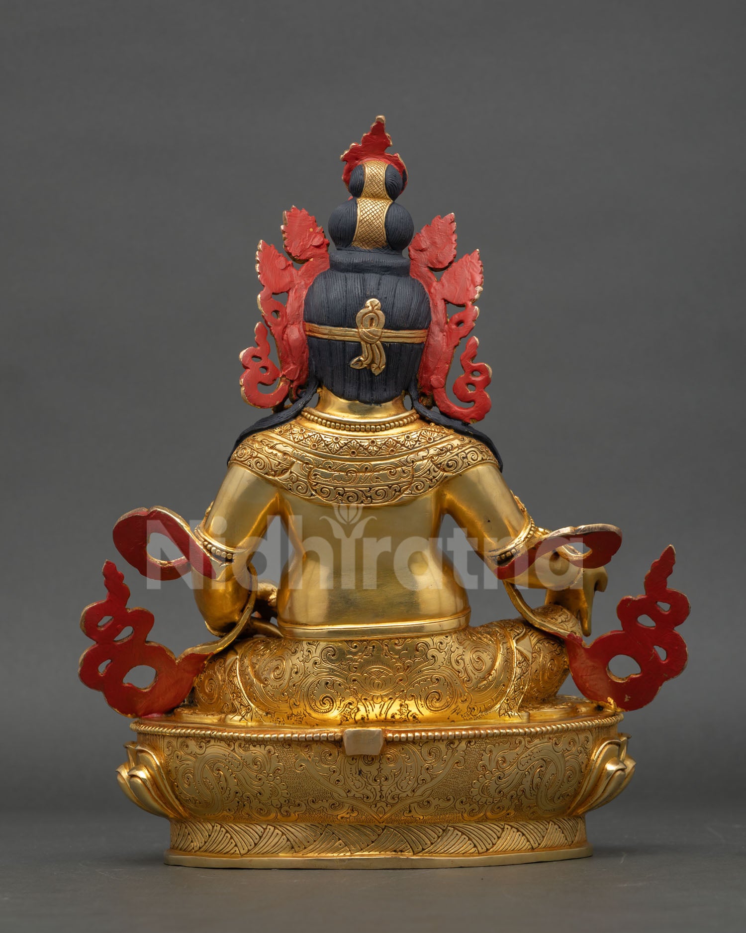 Dzambhala Statue | Hand-Carved Tibetan God of Wealth