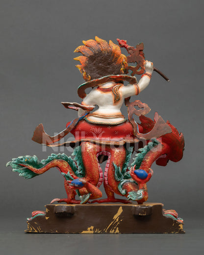 White Dzambhala Statue | Nepalese Lost Wax Casting Art