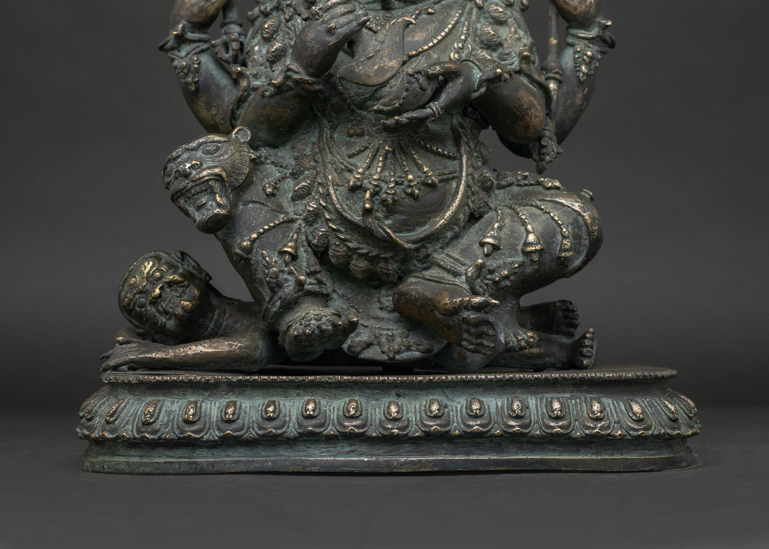 Four-Armed Mahakala Statue | Handcrafted Solid Bronze Figurine