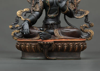 Green Tara Statue | Buddhist Home Altar & Spiritual Decor