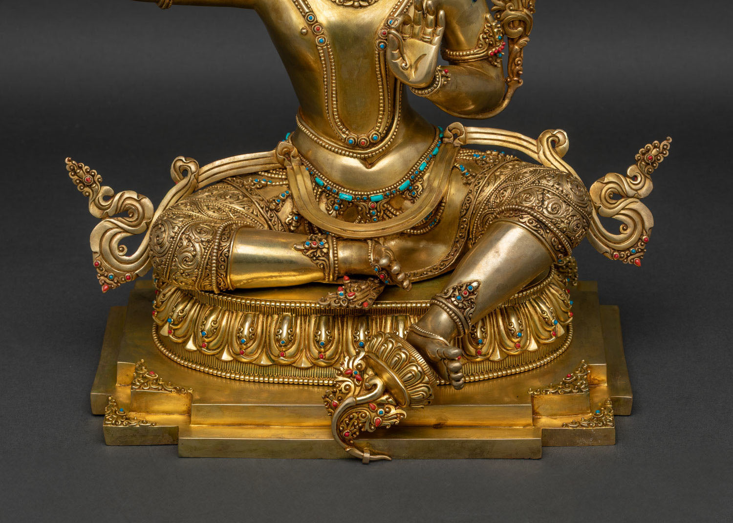Manjushri Statue Seated in Lalitasana | Bodhisattva of Wisdom