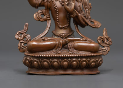 Nepalese Oxidized Manjushri Sculpture | Enhance Your Meditation