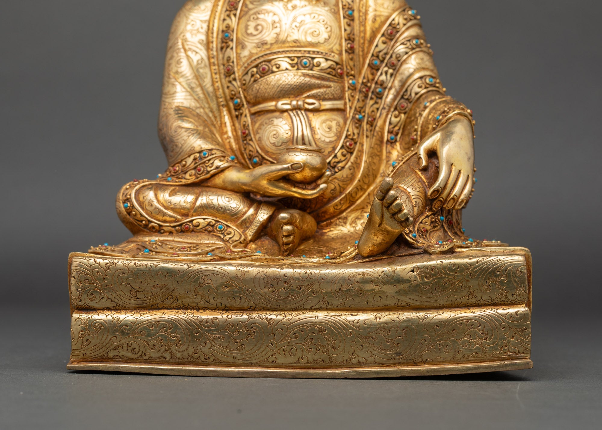 High-quality Guru Santaraksita Sculpture | Nepalese Traditional Art