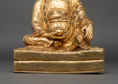 High-quality Guru Santaraksita Sculpture | Nepalese Traditional Art