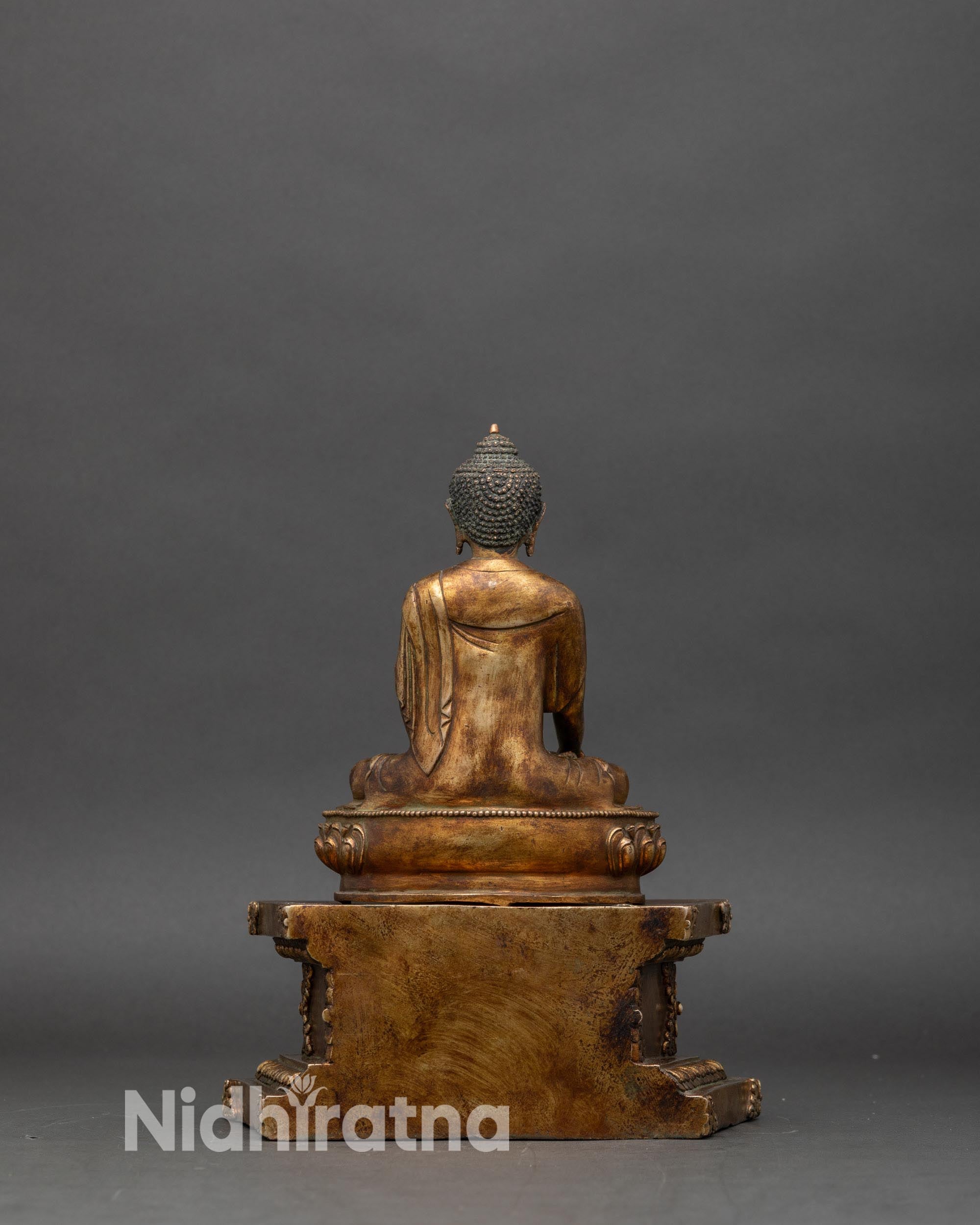 Antique Style Shakyamuni Buddha Statue | Buddhist Collectible
