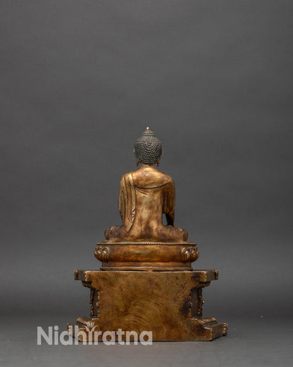 Antique Style Shakyamuni Buddha Statue | Buddhist Collectible