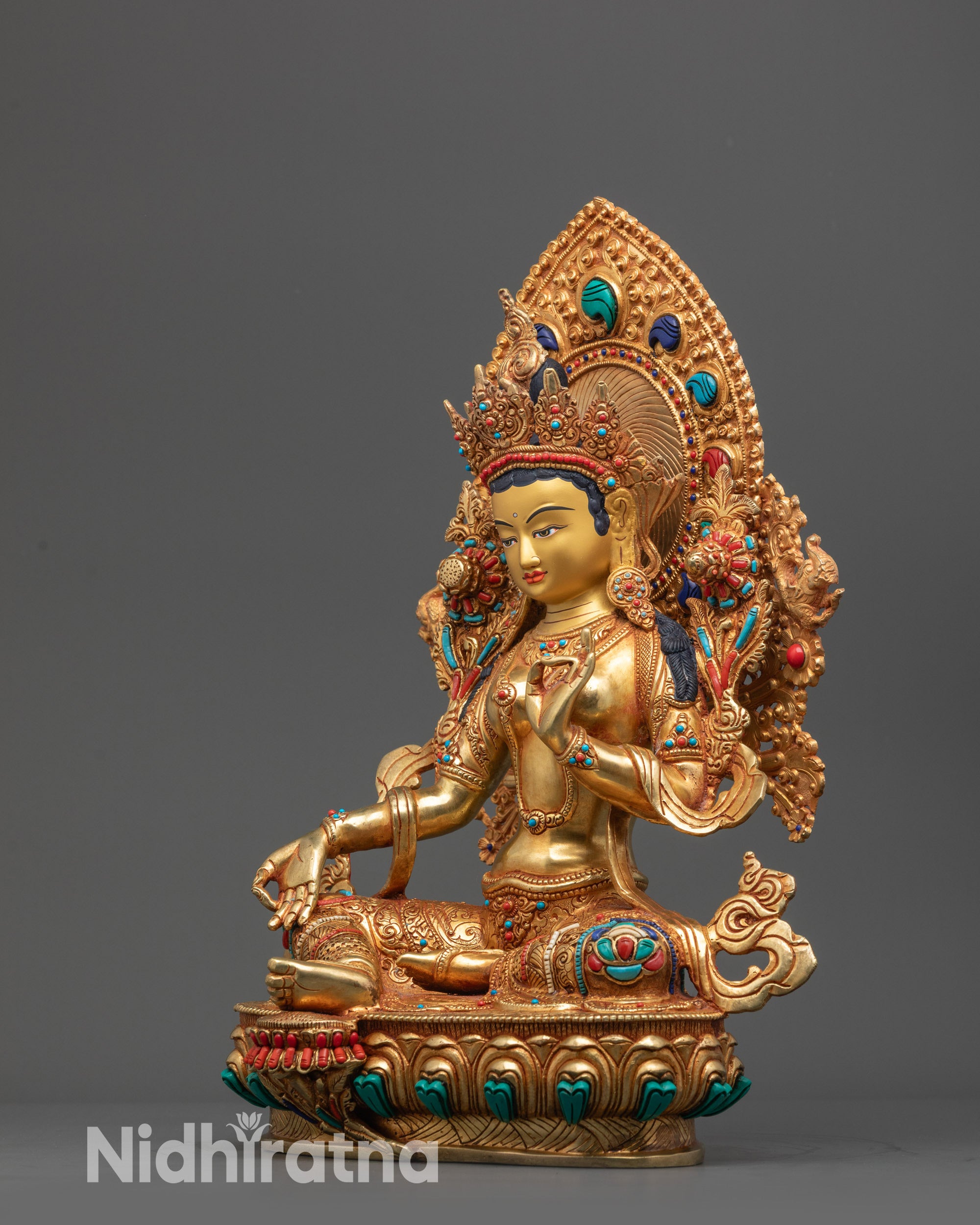 Jetsun Drolma Statue | Nepalese Hand-Carved Goddess of Protection