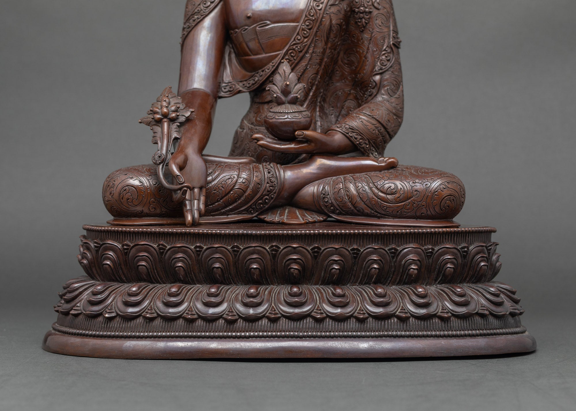 Oxidized Buddha Trio Set Sculpture - Symbol of Peace and Serenity