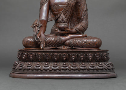 Oxidized Buddha Trio Set Sculpture - Symbol of Peace and Serenity