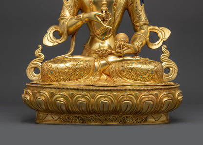 18" Vajrasattva Statue for Meditation | Seated Buddha of Purification