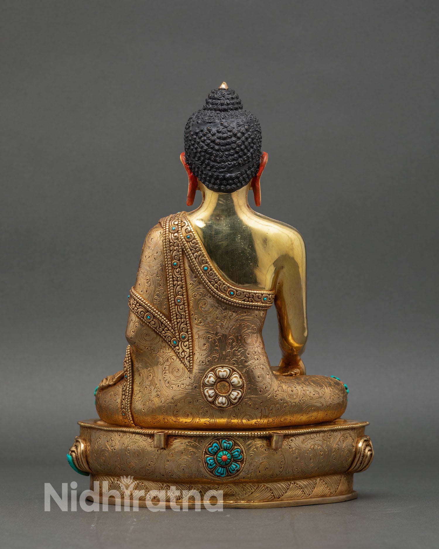 Buddha Shakyamuni | Nepalese Sacred Copper and Gold Statue