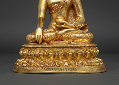 Shakyamuni Buddha Statue | Handmade Copper Buddhist Sculpture