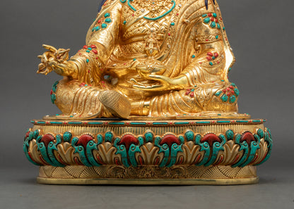 Guru Rinpoche Figurine | Tibetan Buddhist Statue for Enlightenment