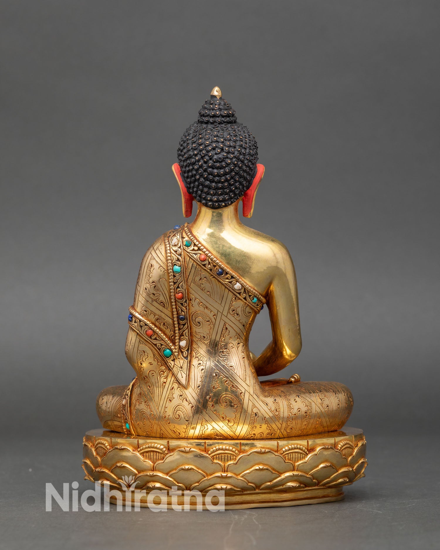 Three Buddha Sculpture Set – Handmade Meditation Altar Figures