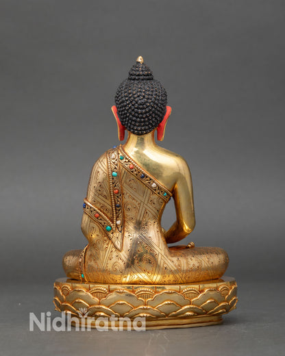Three Buddha Sculpture Set – Handmade Meditation Altar Figures