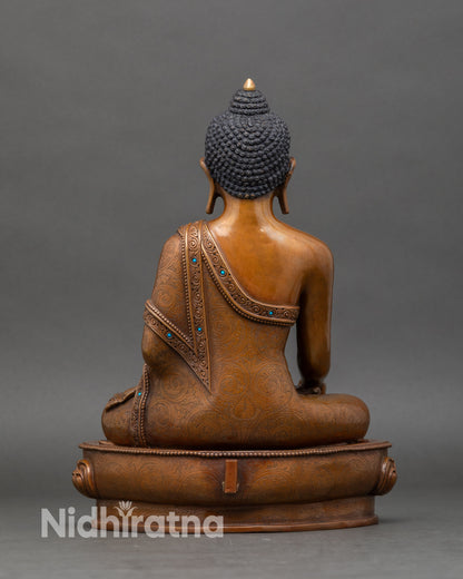 Ratnasambhava Buddha Statue | Handcrafted Tibetan Wealth Deity from Nepal