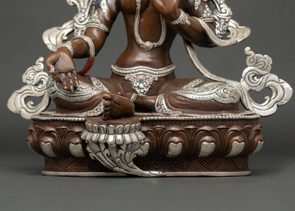 Green Tara Statue | Handmade Himalayan Buddhist Artwork