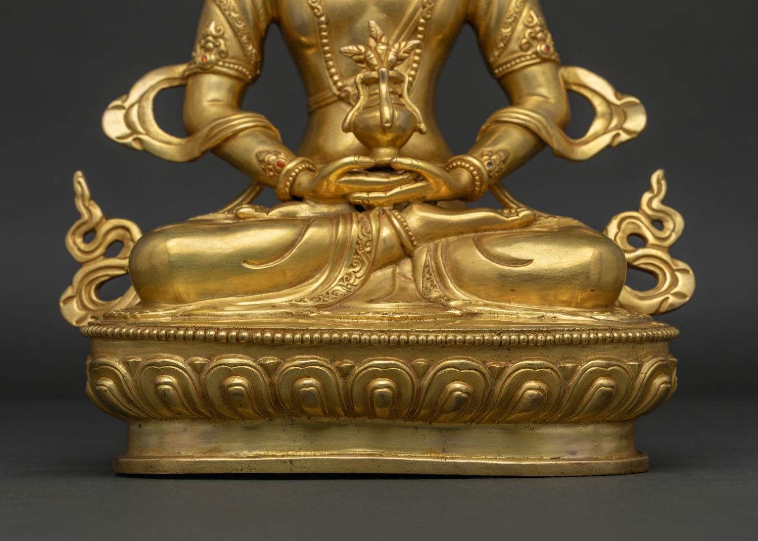 Amitayus Statue with Long-Life Vase – Tibetan Long Life Deity