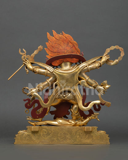 Six-Armed Mahakala Statue | Vajrayana Dharma Protector Deity