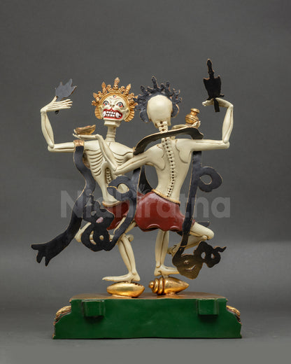 Authentic Citipati Guardian Statue | Traditional Himalayan Ritual Art