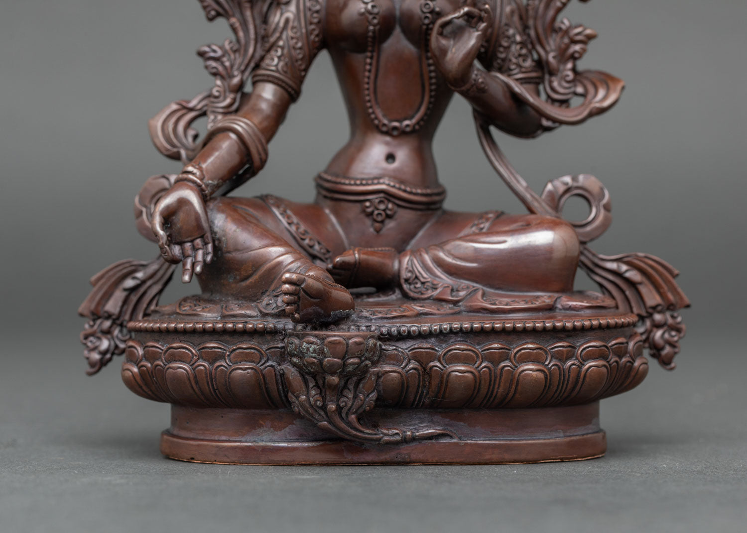 Graceful Green Tara Sculpture | Handcrafted in Nepal