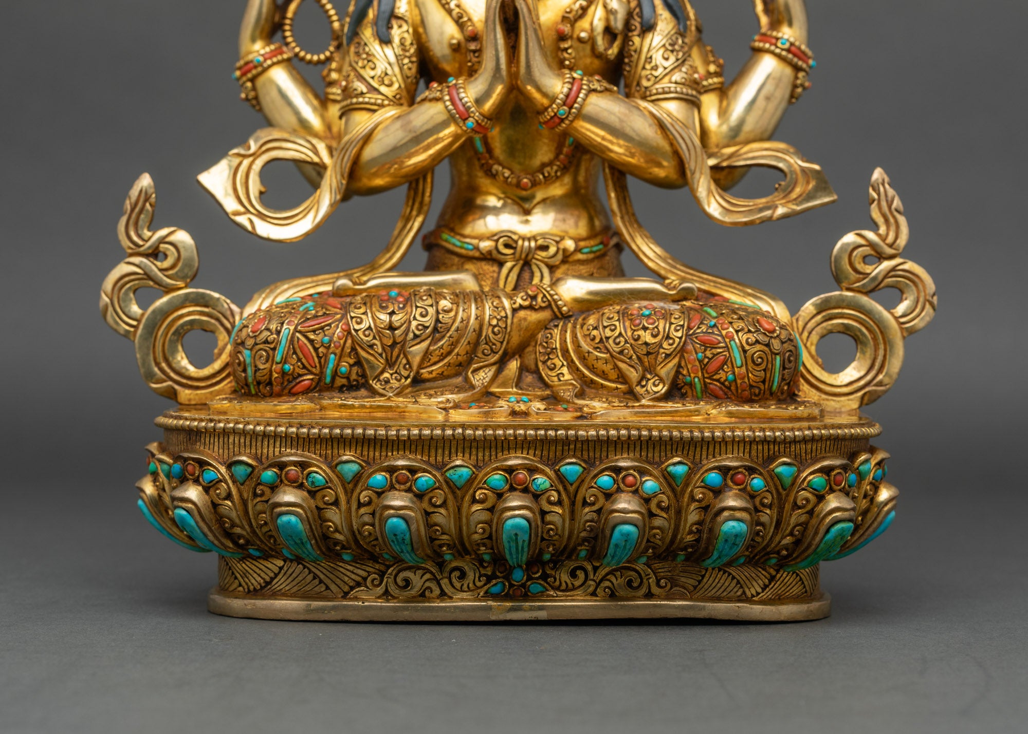 Avalokiteshvara Figurine | Handcrafted Himalayan Devotional Art