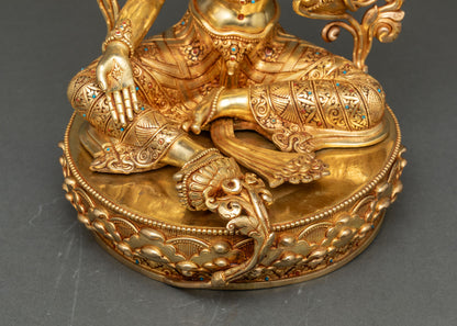 Green Tara Statue from Nepal | Bring Protection & Compassion Home