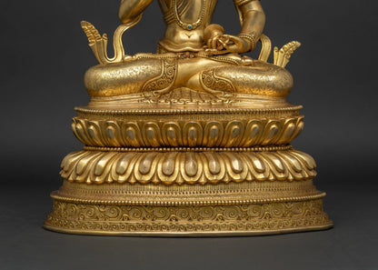 Enlightened Vajrasattva Statue from Nepal | Traditional Buddhist Art