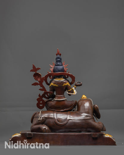 Samantabhadra Bodhisattva Statue Seated on Elephant | Buddhist Deity