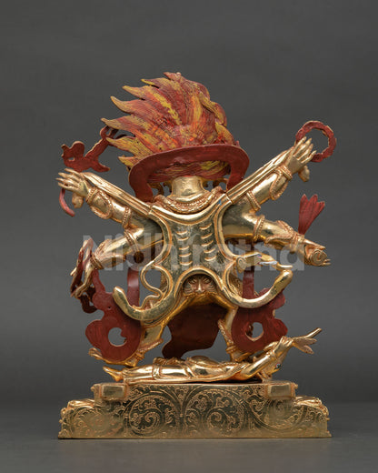 Six Armed Mahakala Copper Statue – Protection and Spiritual Growth