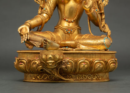 Green Tara Statue – Decorative & Spiritual Buddhist Figurine