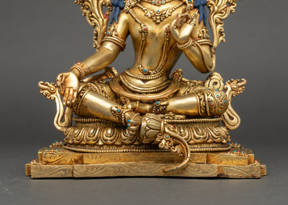 Peaceful Meditation Statue of Green Tara | Mother of All Buddhas