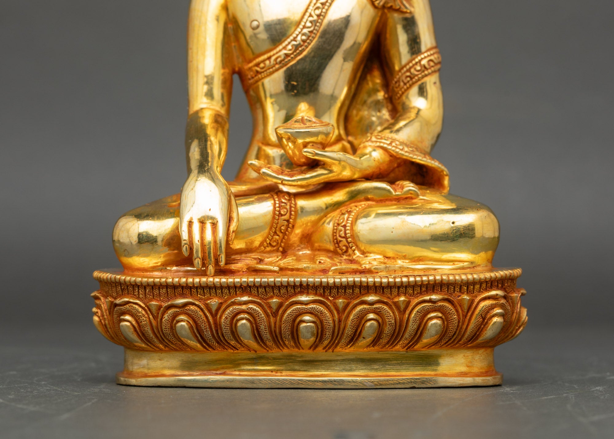 Shakyamuni Buddha Statue | Handcrafted 24K Gold-Gilded Nepalese Artwork