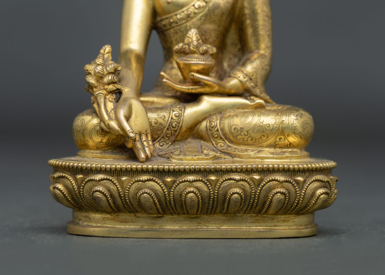 Bhaisajyaguru Buddha Statue | Copper Buddhist Artwork