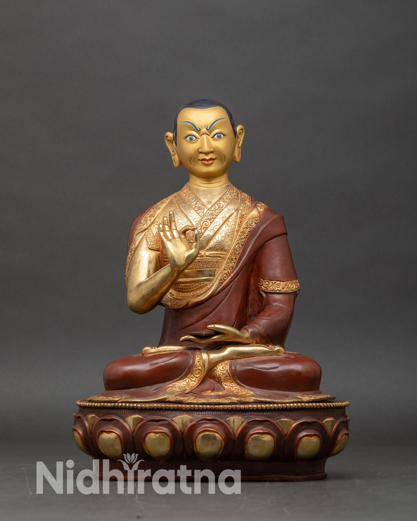 Je Tsongkhapa Statue Set | Gelug Founder Buddhist Figure